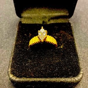 Lady’s Sterling and Marquise CZ ring